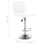 Küchenhocker 2 Stück Kunstleder Weiß von vidaXL, Küchenhocker - Ref: Foro24-323633, Preis: 122,72 €, Rabatt: %