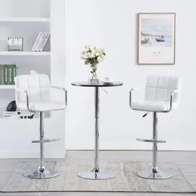 Küchenhocker 2 Einheiten weißes Kunstleder von vidaXL, Küchenhocker - Ref: Foro24-323623, Preis: 128,44 €, Rabatt: %