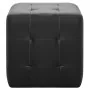 Puf 2 unidades cuero sintético negro 30x30x30 cm de vidaXL, Otomanas - Ref: Foro24-278390, Precio: 77,17 €, Descuento: %