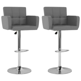 Küchenhocker 2 Einheiten graues Kunstleder von vidaXL, Küchenhocker - Ref: Foro24-323658, Preis: 155,12 €, Rabatt: %