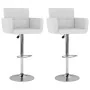 Küchenhocker 2 Einheiten weißes Kunstleder von vidaXL, Küchenhocker - Ref: Foro24-323653, Preis: 164,33 €, Rabatt: %