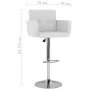 Küchenhocker 2 Einheiten weißes Kunstleder von vidaXL, Küchenhocker - Ref: Foro24-323653, Preis: 164,33 €, Rabatt: %