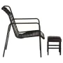 Relax armchair with armrests and footrest in genuine black leather by vidaXL, Armchairs - Ref: Foro24-323729, Price: 101,22 €...