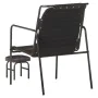 Relax armchair with armrests and footrest in genuine black leather by vidaXL, Armchairs - Ref: Foro24-323729, Price: 101,22 €...