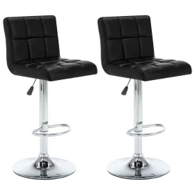 Taburetes de cocina 2 unidades cuero sintético negro by vidaXL, Kitchen stools - Ref: Foro24-323634, Price: 112,40 €, Discoun...
