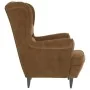 Sillón de terciopelo marrón von vidaXL, Sessel - Ref: Foro24-324067, Preis: 200,68 €, Rabatt: %