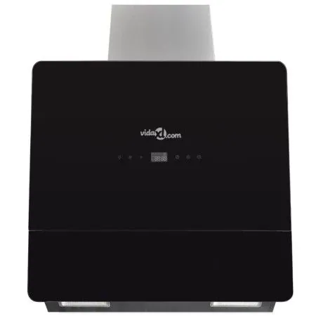 Black tempered glass extractor hood with 600 mm screen by vidaXL, Extractors - Ref: Foro24-241215, Price: 152,81 €, Discount: %