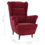Sillón de tela color vino de vidaXL, Sillones - Ref: Foro24-324064, Precio: 221,54 €, Descuento: %