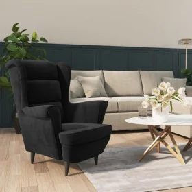 Sillón de terciopelo negro von vidaXL, Sessel - Ref: Foro24-324065, Preis: 200,75 €, Rabatt: %