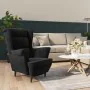 Sillón de terciopelo negro von vidaXL, Sessel - Ref: Foro24-324065, Preis: 200,75 €, Rabatt: %