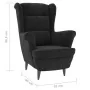 Sillón de terciopelo negro von vidaXL, Sessel - Ref: Foro24-324065, Preis: 200,75 €, Rabatt: %