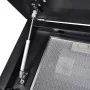 Black tempered glass extractor hood with 600 mm screen by vidaXL, Extractors - Ref: Foro24-241215, Price: 152,81 €, Discount: %
