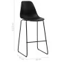 Kitchen stools 4 units black plastic by vidaXL, Kitchen stools - Ref: Foro24-281502, Price: 194,65 €, Discount: %