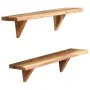 Wandregale 2 Stück massives Akazienholz 60x20x18 cm von vidaXL, Regale und Regale - Ref: Foro24-247927, Preis: 60,40 €, Rabat...