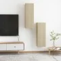 TV-Möbel 2 Stück Eichensperrholz 30,5x30x90 cm von vidaXL, TV-Möbel - Ref: Foro24-803351, Preis: 88,17 €, Rabatt: %