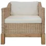 Sillón con cojines ratán natural by vidaXL, Armchairs - Ref: Foro24-283075, Price: 307,93 €, Discount: %