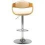 Küchenhocker aus Bugholz und cremefarbenem Kunstleder von vidaXL, Küchenhocker - Ref: Foro24-283120, Preis: 135,39 €, Rabatt: %