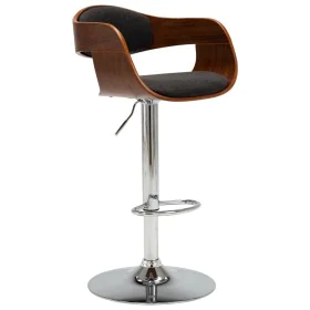 Bentwood and Gray Fabric Kitchen Stool by vidaXL, Kitchen stools - Ref: Foro24-283119, Price: 127,16 €, Discount: %