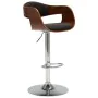 Taburete de cocina de madera curvada y tela gris de vidaXL, Taburetes de cocina - Ref: Foro24-283119, Precio: 136,25 €, Descu...