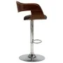 Taburete de cocina de madera curvada y tela gris de vidaXL, Taburetes de cocina - Ref: Foro24-283119, Precio: 136,25 €, Descu...