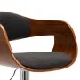 Taburete de cocina de madera curvada y tela gris de vidaXL, Taburetes de cocina - Ref: Foro24-283119, Precio: 136,25 €, Descu...