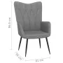 Entspannungsstuhl aus dunkelgrauem Stoff von vidaXL, Sessel - Ref: Foro24-327546, Preis: 130,01 €, Rabatt: %