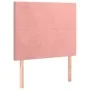 Cama box spring con colchón terciopelo rosa 90x200 cm de vidaXL, Camas y somieres - Ref: Foro24-3137706, Precio: 344,96 €, De...