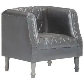 Echter grauer Ziegenledersessel von vidaXL, Sessel - Ref: Foro24-286618, Preis: 246,11 €, Rabatt: %