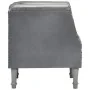 Genuine gray goat leather armchair by vidaXL, Armchairs - Ref: Foro24-286618, Price: 246,10 €, Discount: %
