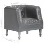Echter grauer Ziegenledersessel von vidaXL, Sessel - Ref: Foro24-286618, Preis: 246,11 €, Rabatt: %