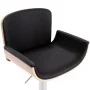 Küchenhocker aus schwarzem Kunstleder von vidaXL, Küchenhocker - Ref: Foro24-287378, Preis: 95,19 €, Rabatt: %