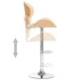 Taburete de cocina cuero sintético color crema de vidaXL, Taburetes de cocina - Ref: Foro24-287411, Precio: 154,89 €, Descuen...