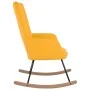 Mustard Yellow Velvet Rocking Chair by vidaXL, Rocking chairs - Ref: Foro24-327750, Price: 115,94 €, Discount: %