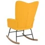 Mustard Yellow Velvet Rocking Chair by vidaXL, Rocking chairs - Ref: Foro24-327750, Price: 115,94 €, Discount: %