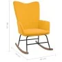 Mustard Yellow Velvet Rocking Chair by vidaXL, Rocking chairs - Ref: Foro24-327750, Price: 115,94 €, Discount: %