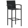 Kitchen stools 2 units black synthetic rattan by vidaXL, Garden chairs - Ref: Foro24-313452, Price: 160,66 €, Discount: %