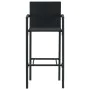 Kitchen stools 2 units black synthetic rattan by vidaXL, Garden chairs - Ref: Foro24-313452, Price: 160,66 €, Discount: %