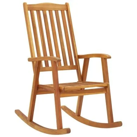 Schaukelstuhl aus massivem Akazienholz von vidaXL, Gartenstühle - Ref: Foro24-311844, Preis: 165,07 €, Rabatt: %