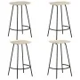 Kitchen stools 4 units solid mango wood by vidaXL, Kitchen stools - Ref: Foro24-320648, Price: 222,89 €, Discount: %