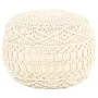Handgefertigter Makramee-Puff aus Baumwolle 45x30 cm von vidaXL, Osmanen - Ref: Foro24-324001, Preis: 78,34 €, Rabatt: %