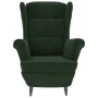 Dunkelgrüner Samtsessel von vidaXL, Sessel - Ref: Foro24-324061, Preis: 223,52 €, Rabatt: %