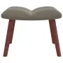 Light gray velvet recliner chair with footstool by vidaXL, Armchairs - Ref: Foro24-328062, Price: 128,38 €, Discount: %
