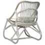 Gray linen rattan chair by vidaXL, Armchairs - Ref: Foro24-325482, Price: 139,03 €, Discount: %