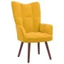 Entspannungssessel mit Hocker in Senfgelbem Samt von vidaXL, Sessel - Ref: Foro24-328069, Preis: 123,52 €, Rabatt: %