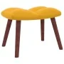 Relax armchair with yellow mustard velvet footstool by vidaXL, Armchairs - Ref: Foro24-328069, Price: 124,18 €, Discount: %