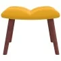 Relax armchair with yellow mustard velvet footstool by vidaXL, Armchairs - Ref: Foro24-328069, Price: 124,18 €, Discount: %