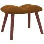 Silla mecedora con reposapiés terciopelo marrón de vidaXL, Mecedoras - Ref: Foro24-328158, Precio: 179,35 €, Descuento: %