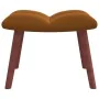 Brauner Schaukelstuhl aus Samt mit Fußstütze von vidaXL, Schaukelstühle - Ref: Foro24-328158, Preis: 179,35 €, Rabatt: %
