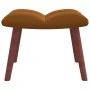 Silla mecedora con reposapiés terciopelo marrón de vidaXL, Mecedoras - Ref: Foro24-328158, Precio: 179,35 €, Descuento: %