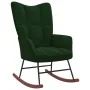 Schaukelstuhl mit dunkelgrünem Samt-Fußhocker. von vidaXL, Schaukelstühle - Ref: Foro24-328152, Preis: 176,61 €, Rabatt: %